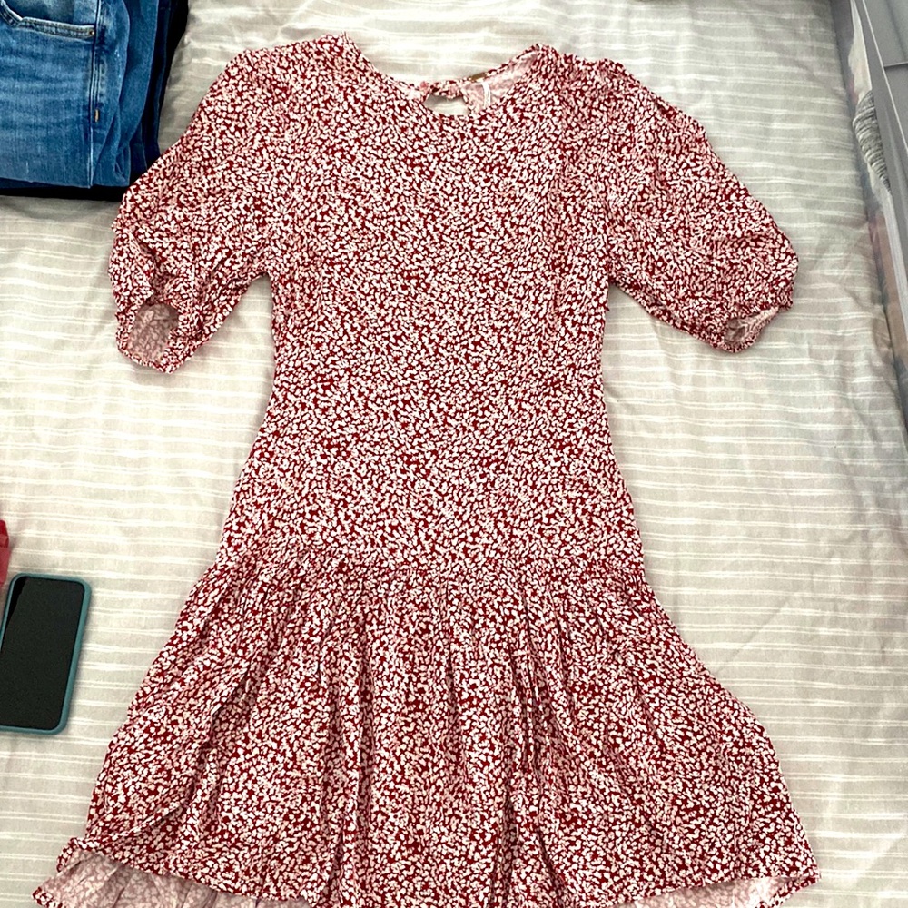 Free People Backless Dress Floral